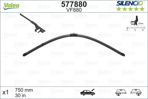 Pyyhkijänsulka VALEO 577880