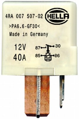 Rele, hehkutin HELLA 4RA 007 507-021