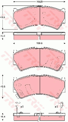 Jarrupalasarja, levyjarru TRW GDB3275