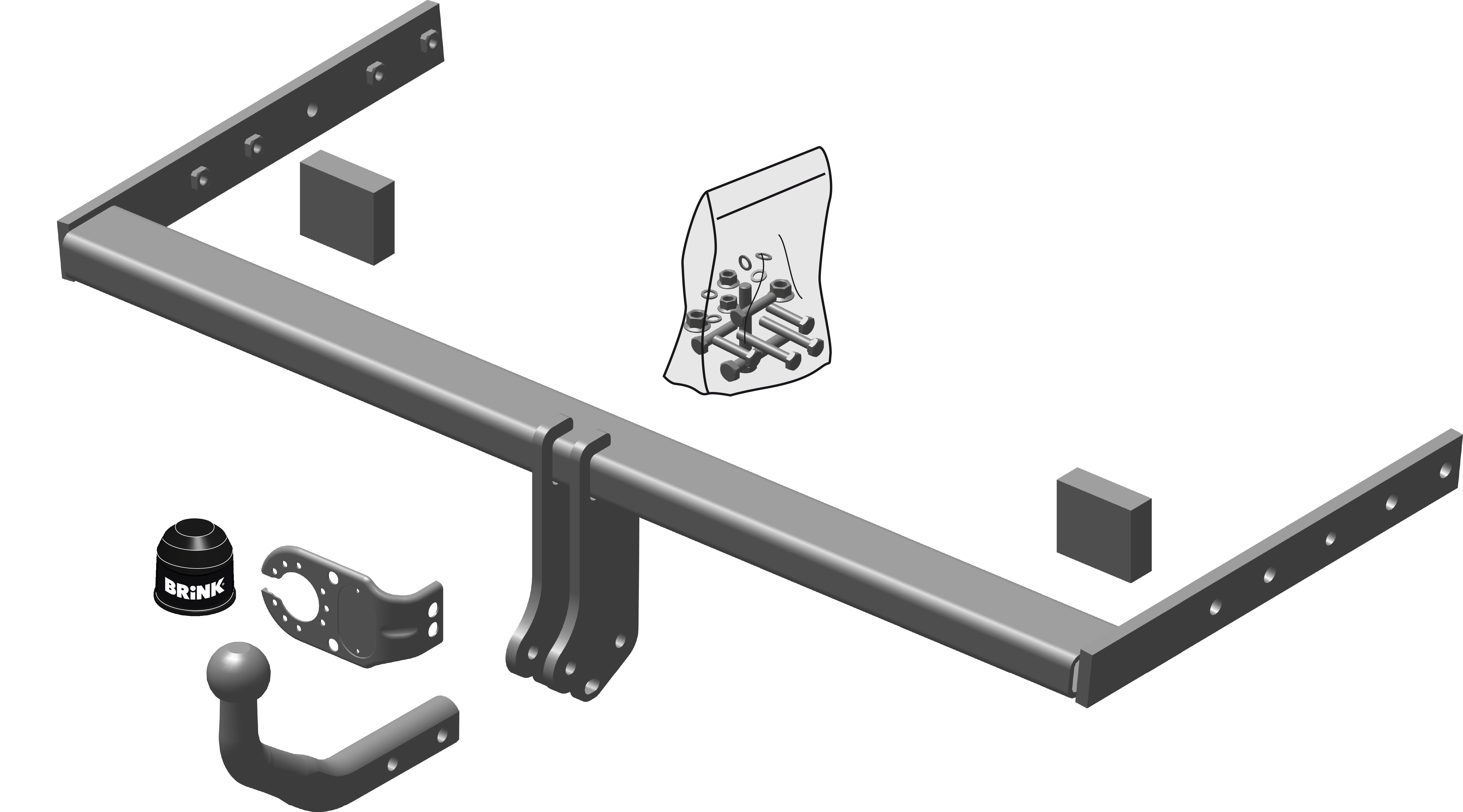 Vetokoukku BRINK 509700 Audi A3, Sportback '03-08