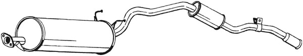 Takaäänenvaimentaja BOSAL 286-233
