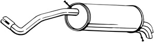 Takaäänenvaimentaja, SEAT IBIZA IV, IBIZA SC IV, IBIZA ST IV, SKODA FABIA II, 6R6253609AA, 6R6253609AS