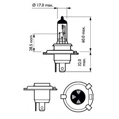 Kaukovalopolttimo PHILIPS 12342PRB1