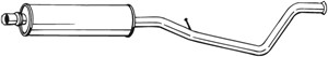 Keskiäänenvaimentaja, CITROËN C4 I, C4 Coupé, PEUGEOT 307, 307 CC, 1717P6, 9800525280