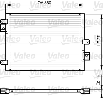Lauhdutin, ilmastointilaite VALEO 814167