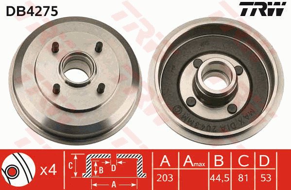 Jarrurumpu TRW DB4275