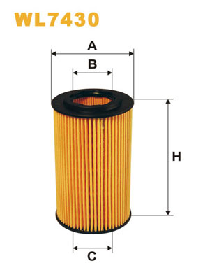 Öljynsuodatin WIX FILTERS WL7430