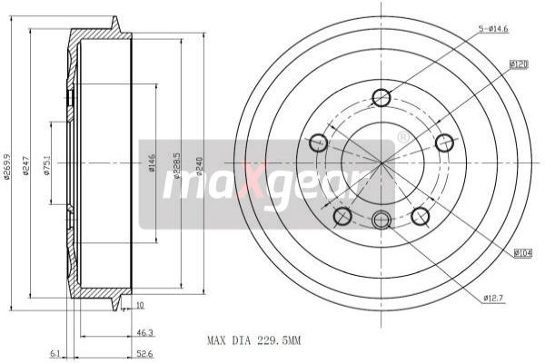 Jarrurumpu MAXGEAR 19-0828