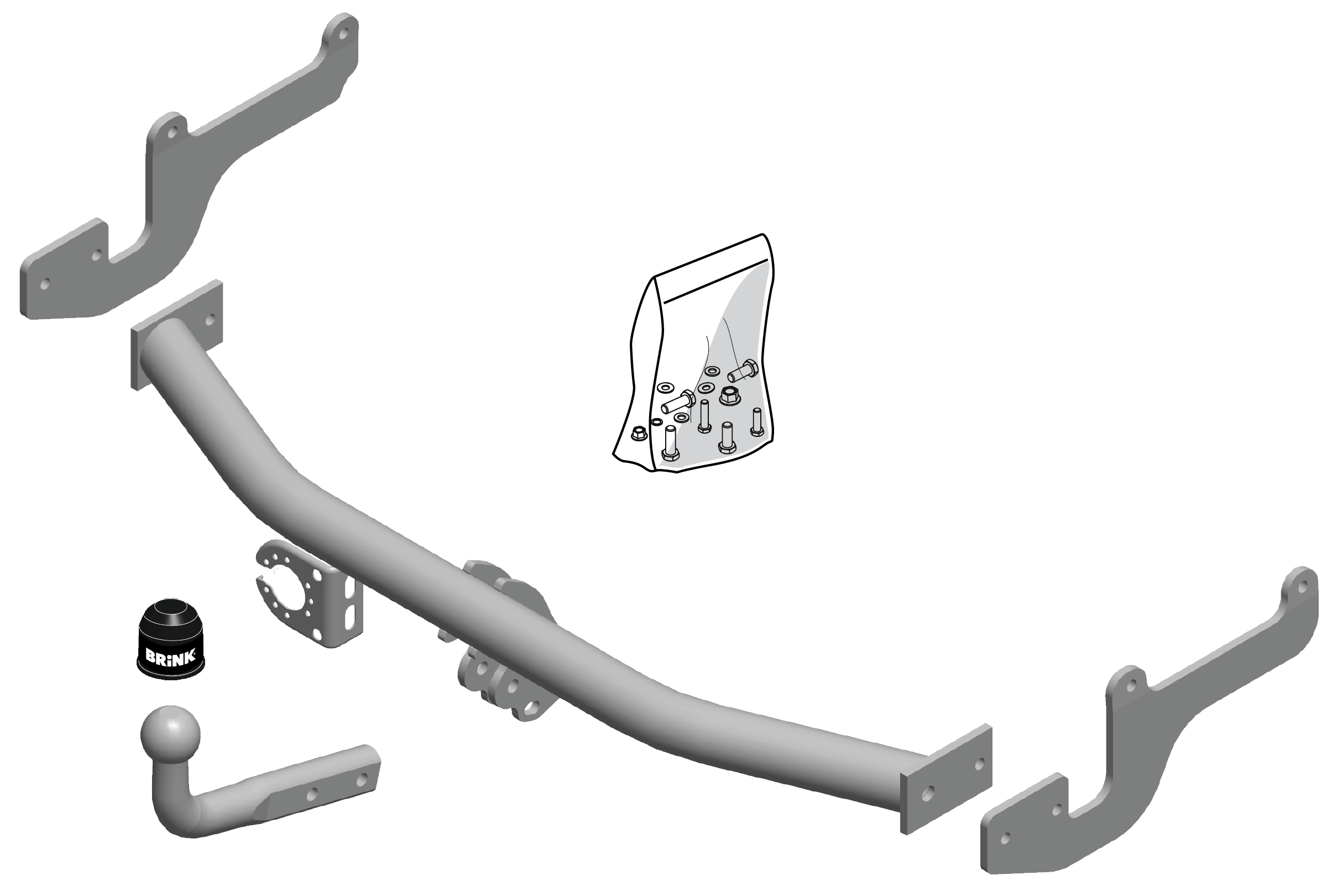 Vetokoukku BRINK 568400 Renault Clio '12-
