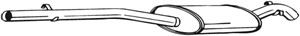 Takaäänenvaimentaja, BMW 3 [E36], 3 Touring [E36], 18102244207, 18102244887