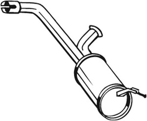 Keskiäänenvaimentaja, CITROËN,FIAT,PEUGEOT, 173055, 9661845080