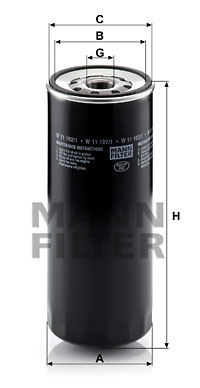 Öljynsuodatin MANN-FILTER W 11 102/1