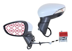 Taustapeili, Oikea, FORD B-MAX, B-MAX Van, 1796188, 1830872, 1849380, 1863525, 1903132, 2104824