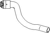 Jäähdyttimen letku, OPEL ASTRA H, ASTRA H GTC, ASTRA H Kombi, ASTRA H Sedan, ASTRA H Skåp / kombi, VAUXHALL ASTRA Mk V, ASTRAVAN Mk V, 1