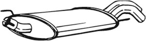 Takaäänenvaimentaja, VW GOLF III, GOLF Cabriolet III, GOLF Cabriolet IV, GOLF Van III, 1H6253609AF, 1H6253609S, JZW253609A