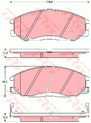 Jarrupalasarja, levyjarru TRW GDB3257