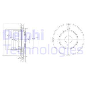 Jarrulevy DELPHI BG2419