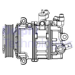Kompressori, ilmastointilaite DELPHI CS20529