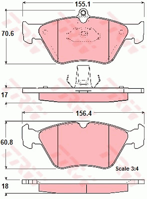 Jarrupalasarja, levyjarru TRW GDB1166