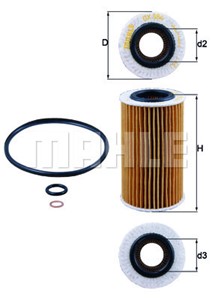 Öljynsuodatin, CHRYSLER,HYUNDAI,KIA, 05069083, 05069083AA, 05069083AD, 05072720, 05072720AA, 2630027000, 2631027000, 2631027001, 2631027