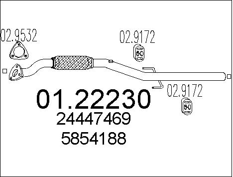 Pakoputki MTS 01.22230