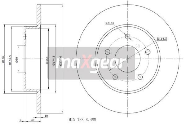 Jarrulevy MAXGEAR 19-0955