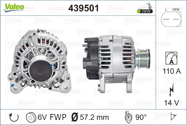 Laturi VALEO 439501