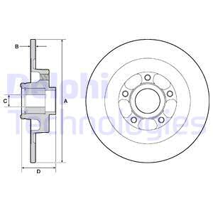 Jarrulevy DELPHI BG9138RS