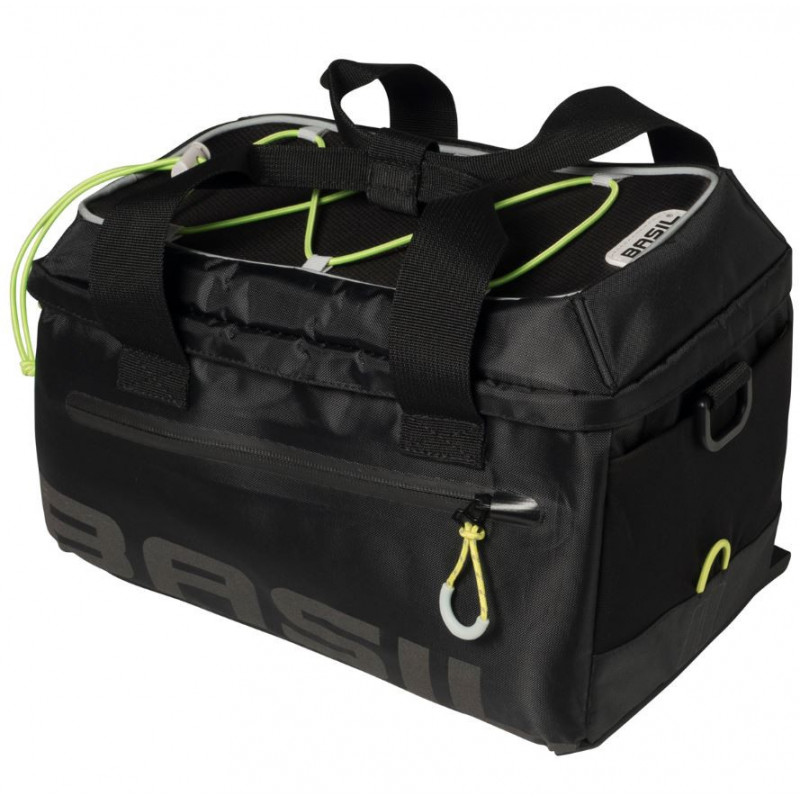 Basil Bicycle Bag Miles Trunk Bag 7L musta, lime