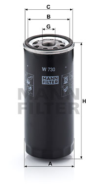 Öljynsuodatin MANN-FILTER W 730