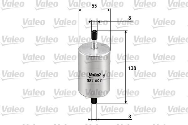 Polttoainesuodatin VALEO 587002