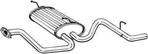 Takaäänenvaimentaja, DAEWOO MATIZ, MATIZ Skåp/halvkombi, 96564101, 96603788