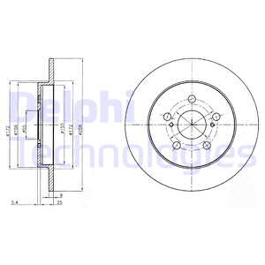 Jarrulevy DELPHI BG4201C