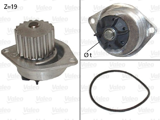 Vesipumppu VALEO 506595