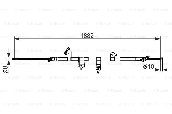 Käsijarruvaijeri BOSCH 1 987 482 567