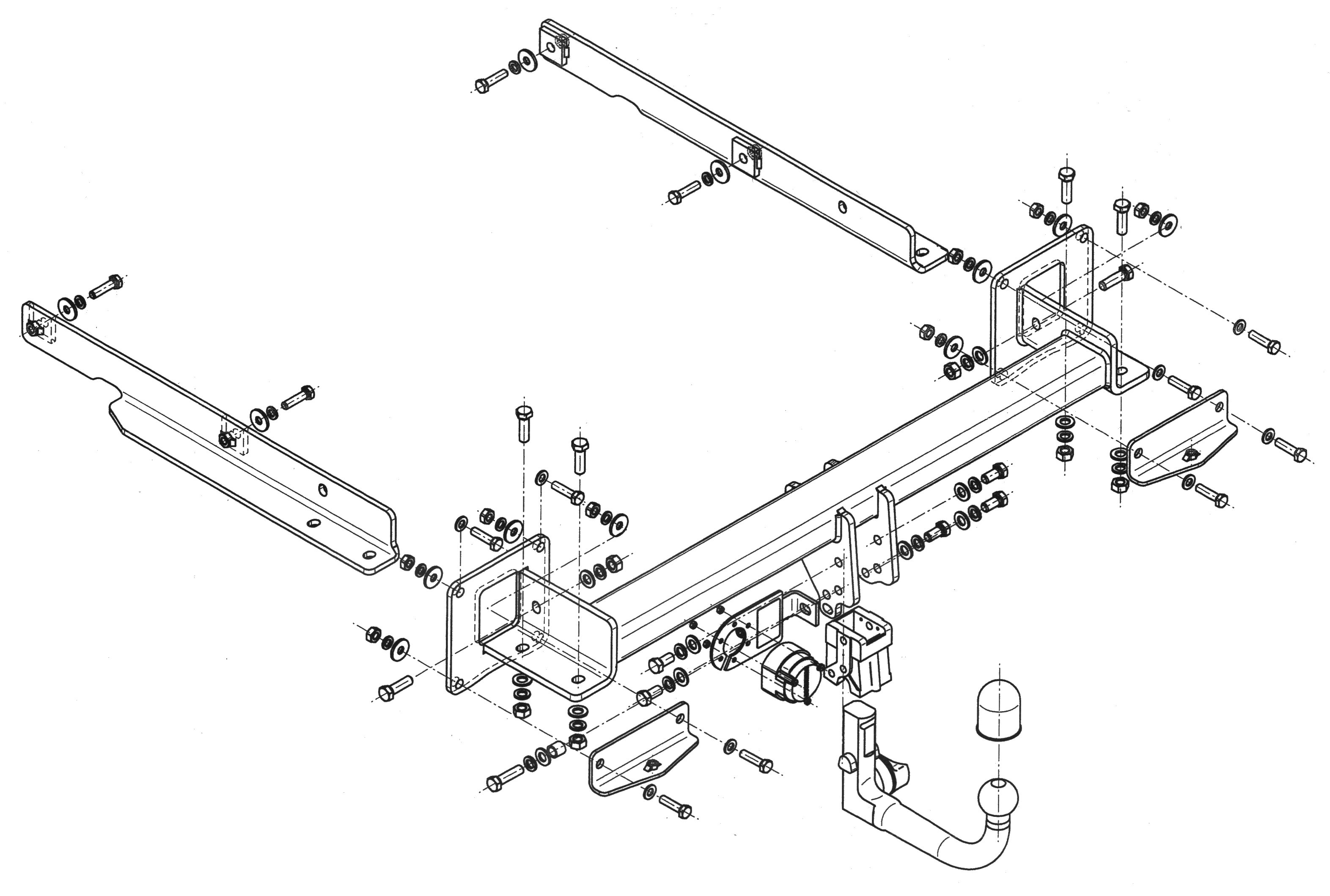 Vetokoukku STEINHOF STM-143 MB GL-Class X166, x164