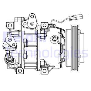 Kompressori, ilmastointilaite DELPHI CS20493