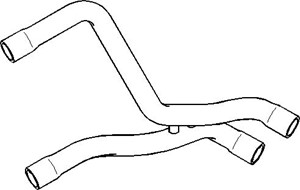 Jäähdyttimen letku, Alla, Yläpuolella, SEAT AROSA, VW LUPO, POLO, 6X0 121 049C, 6X0 121 049D, 6X0 121 049E