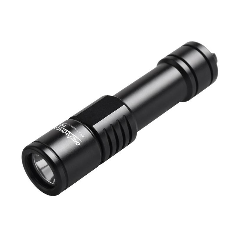 OrcaTorch D520 1000 Lumens Sukellusvalo mekaanisella kiertokytkimellä