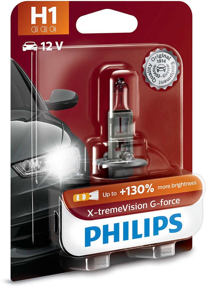 Halogeeni poltin PHILIPS X-TREMEVISION G-FORCE 12V H1 55W