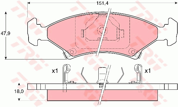 Jarrupalasarja, levyjarru TRW GDB3096
