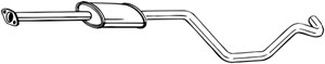 Keskiäänenvaimentaja, OPEL ASTRA J, ASTRA J GTC, ASTRA J Sedan, ASTRA J Sports Tourer, VAUXHALL ASTRA Mk VI, 13329580, 852526