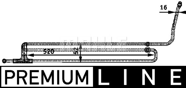 Öljynjäähdytin, tehost.ohjaus MAHLE ORIGINAL CLC 44 000P