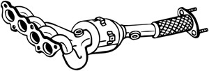 Katalysaattori, Edessä, FORD B-MAX, B-MAX Van, FIESTA VI, FIESTA Sedan, FIESTA Van VI, KA+, 1619427, 1624451, 1670501, 1673539, 1712688,