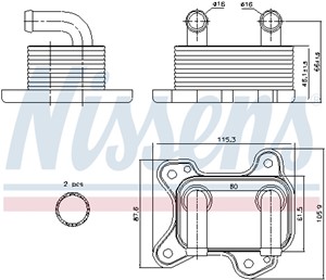 Öljynjäähdytin, moottoriöljy, CHEVROLET,OPEL,VAUXHALL, 650616, 97223705