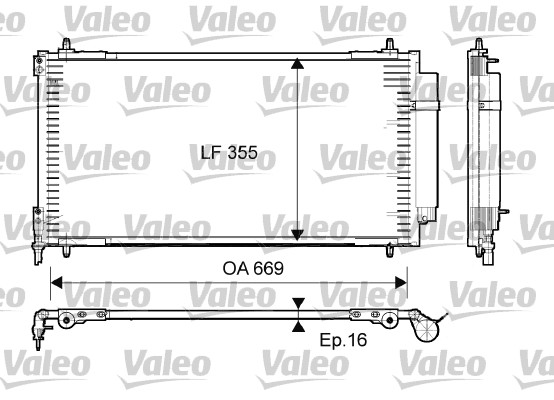 Lauhdutin, ilmastointilaite VALEO 814065