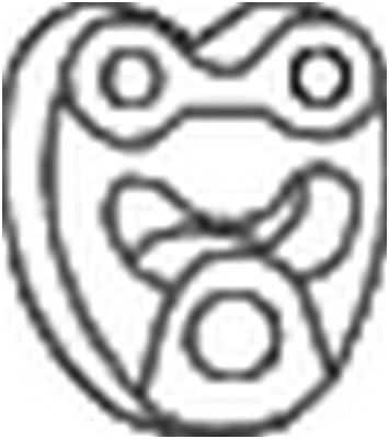 Kumisuikale, pakoputkisto BOSAL 255-304