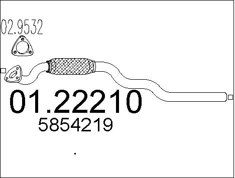 Pakoputki MTS 01.22210