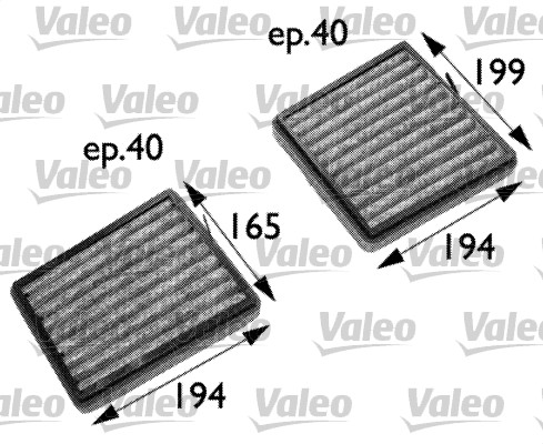 Raitisilmasuodatin VALEO 698742