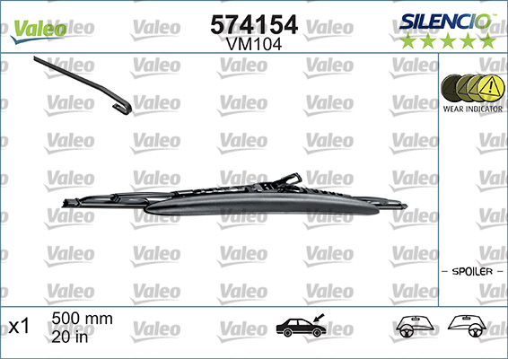 Pyyhkijänsulka VALEO 574154